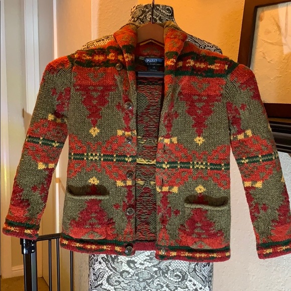 Polo by Ralph Lauren Knit Cardigan Boys Size 6